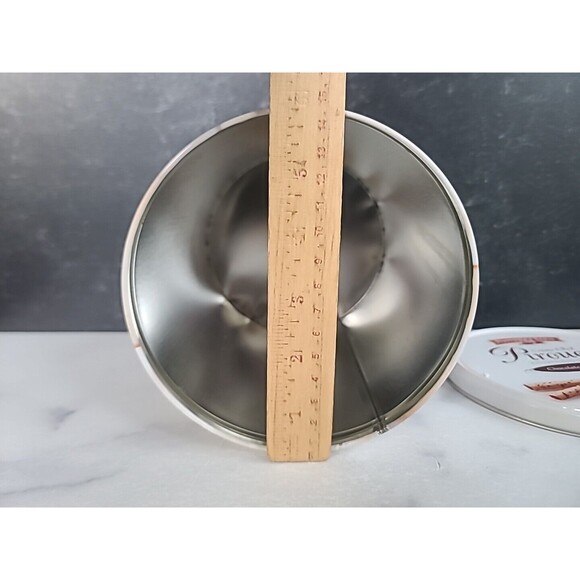 Pepperidge Farm Pirouette Cookies Empty Tin Large 28 oz 8x6-Inch Canister Shape - Picture 9 of 10